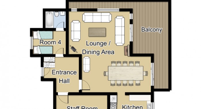 Chalet Le Cedre Blanc, Meribel ski chalet, image 7