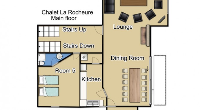 Chalet La Rocheure, Val D'Isere ski chalet, image 7